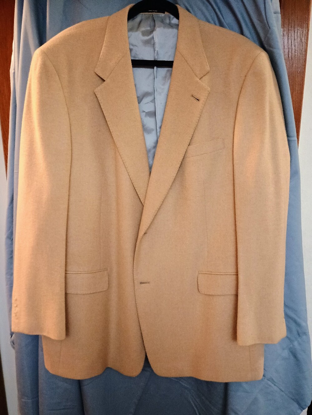 Hart Schaffner Marx Von Maur 100% Camel Hair Sport Coat Blazer 48R USA